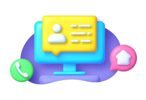 Support online 3d, great design for any purposes. Concept illustration for イラスト素材