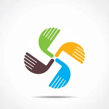 Support or help hand icon Stock Illustration