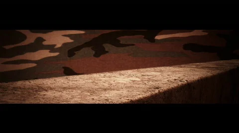 Support Our Troops graphic title Stock Footage 308407