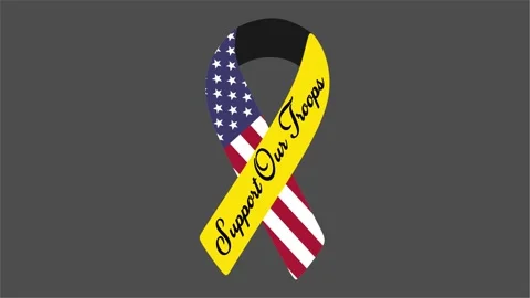 Support Our Troops United States of America 스톡 동영상 307272803