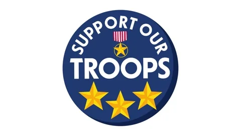 Support our troops of the united states army Stock Footage 321728811