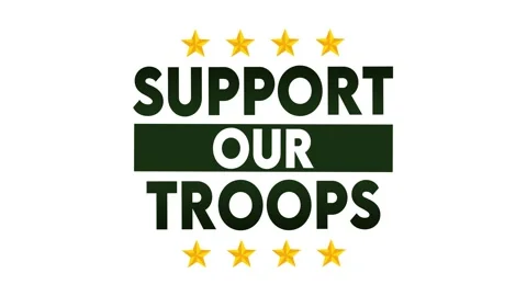 Support our troops of the united states army Stock Footage 321728814