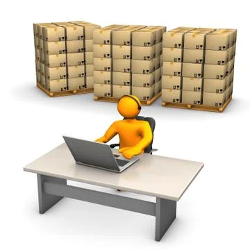 Support pallet Stock Illustration