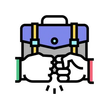 Support partner color icon vector illustration Stock-Illustration