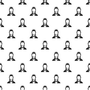 Support phone operator in headset pattern Stock Illustration