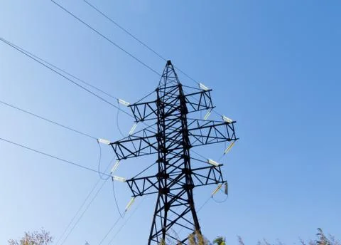 Support power line Stock Photos