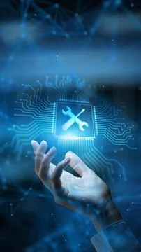 Support Providing Assistance and Improving Operational Efficiency Technology  Stock Photos