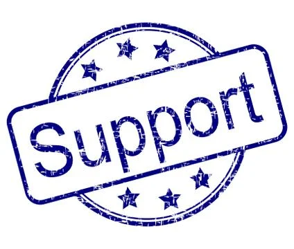 Support rubber stamp -  illustration Illustrazione stock