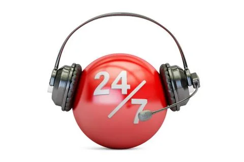 Support service, call center concept. 3D rendering Stockillustratie