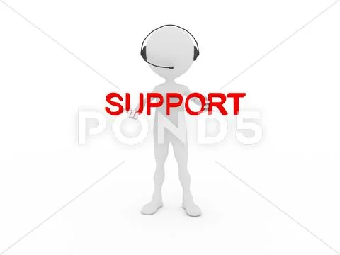 Support service concept Stock Illustration