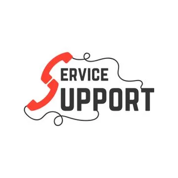 Support service with handsets Stock Illustration