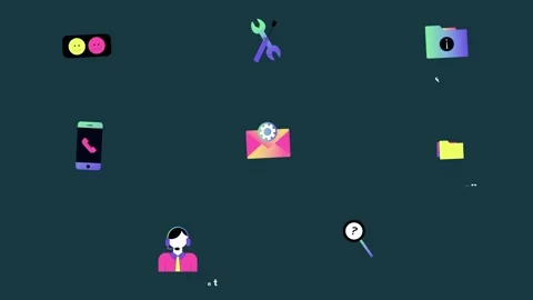 Support Service Icons And Titles for After Effects After Effects素材