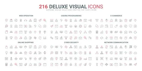 Support services for online store, data exchange and upload, cyber security line Stock Illustration