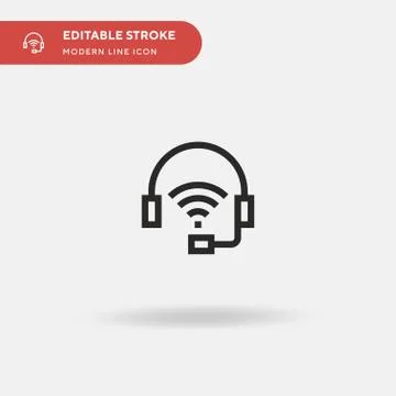 Support Simple vector icon. Illustration symbol design template for web mobil Stock Illustration