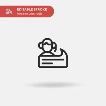 Support Simple vector icon. Illustration symbol design template for web mobil Stock Illustration