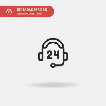 Support Simple vector icon. Illustration symbol design template for web mobil Illustrazione stock