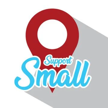 Support small poster Stock Illustration