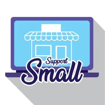 Support small poster Stock Illustration