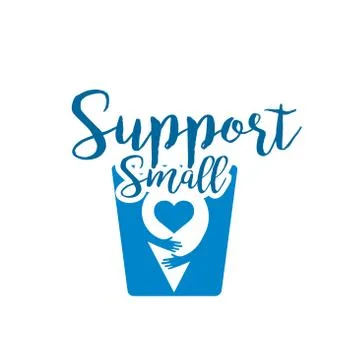 Support small poster Stock Illustration