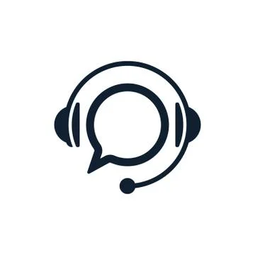 Support with speech bubble icon Stock-Illustration