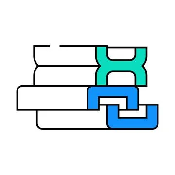 Support structures, beams and channels building material icon color illustr.. Ilustración de archivo