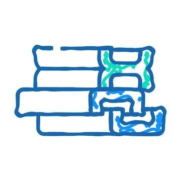 Support structures, beams and channels building material icon doodle illust.. Ilustración de archivo
