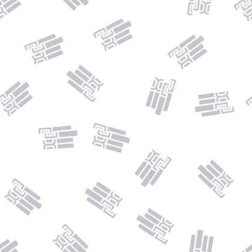 Support structures, beams and channels building material glyph vector seamles Ilustración de archivo