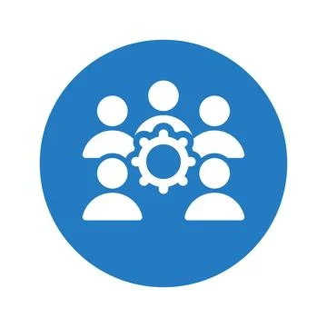 Support Team Icon. Illustrazione stock