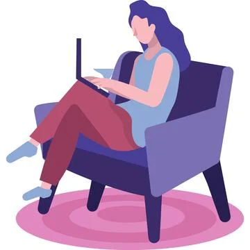 Support tech icon customer call online via laptop 库存插图