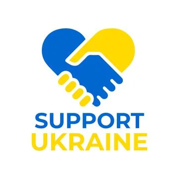 Support ukraine vector design Stock Illustration