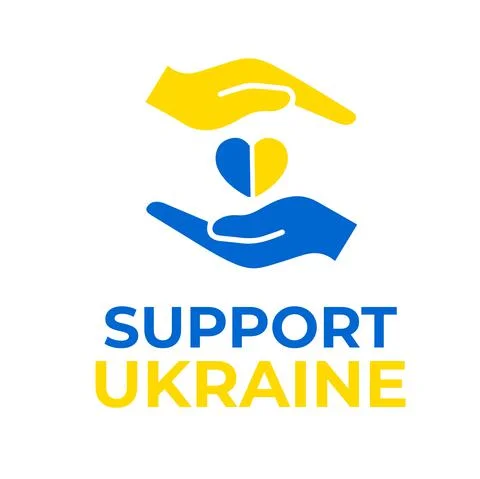 Support ukraine vector design Stock Illustration