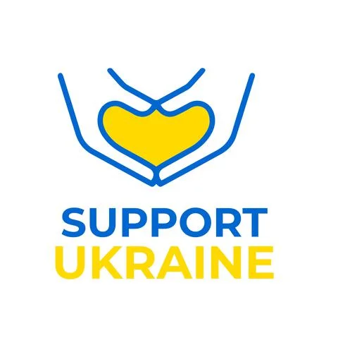 Support ukraine vector design Stock Illustration