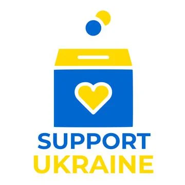 Support ukraine vector design Stock Illustration