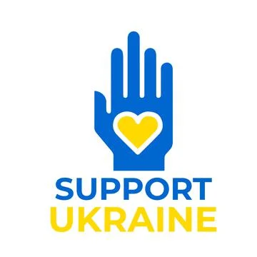 Support ukraine vector design Stock Illustration