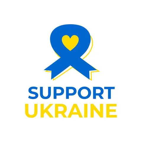 Support ukraine vector design Stock Illustration