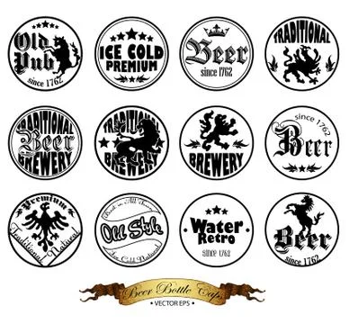 Support under beer glass Illustrazione stock