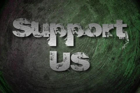 Support us concept Stock Illustration