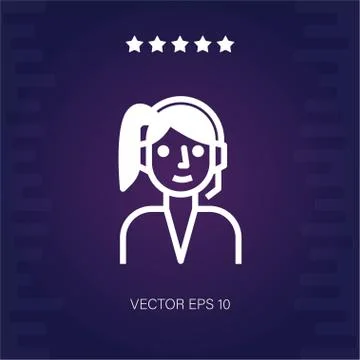 Support vector icon Stock Illustration