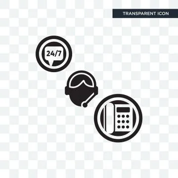 Support vector icon isolated on transparent background, Support logo design Stock Illustration