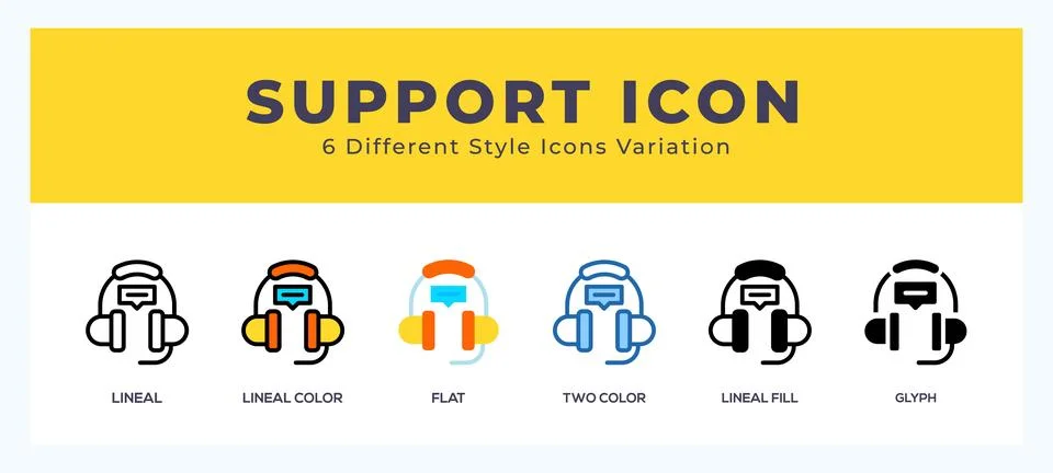 Support vector icons designed. icon symbol set. Stockillustratie