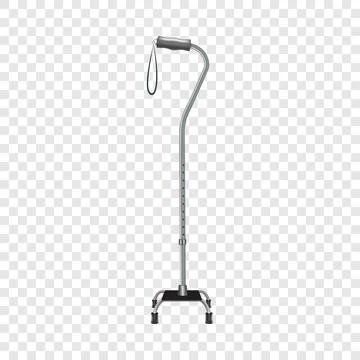 Support walking stick icon, realistic style Stock Illustration