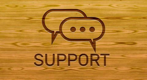 Support wooden background Stock Illustration