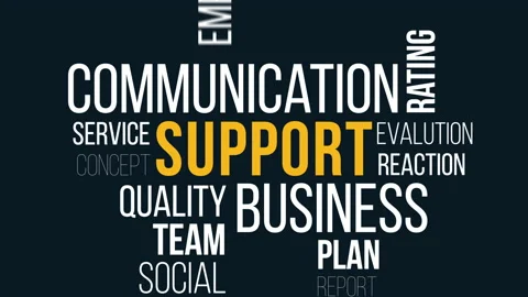 Support Word Stock Video Footage | Royalty Free Support Word Videos | Pond5