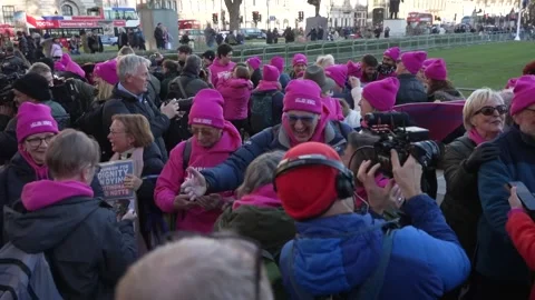 Supporters of assisted dying bill react to historic vote Stock Footage 293806993