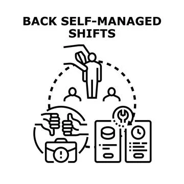 Supporting autonomy in self managed work teams and scheduling Illustration