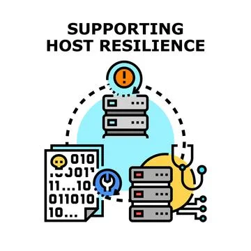 Supporting host resilience and system recovery processes Stock-Illustration