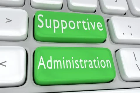Supportive Administration concept 스톡 일러스트