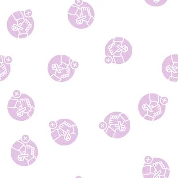 Supportive dermato-oncology program glyph seamless pattern 스톡 일러스트