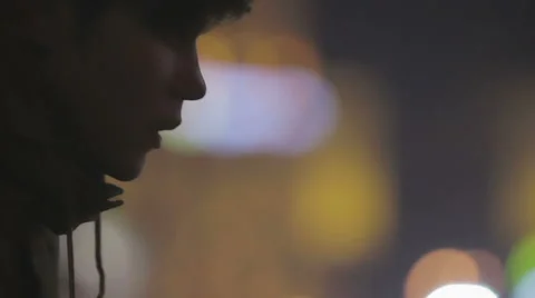 Supportive girlfriend's hand touching gently depressed boyfriend, compassion Video stock 64640120