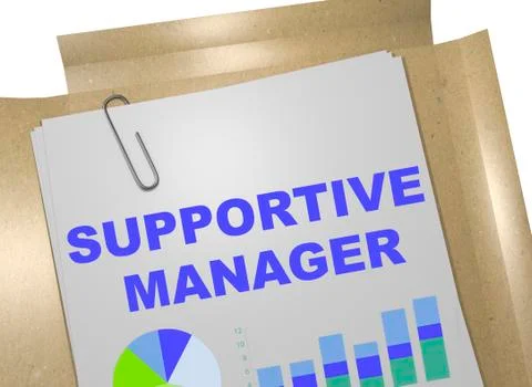 Supportive Manager - business concept Stock Illustration